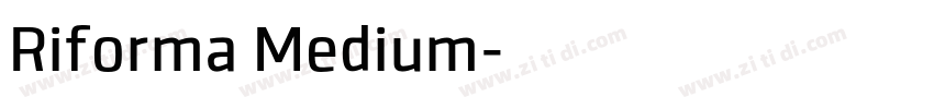 Riforma Medium字体转换